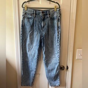 Madewell Lightwash Balloon Jean Size 31